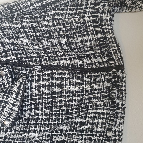 NWT a new day tweed Style Front Zip black and white  Jacket Size XXL - Picture 3 of 9